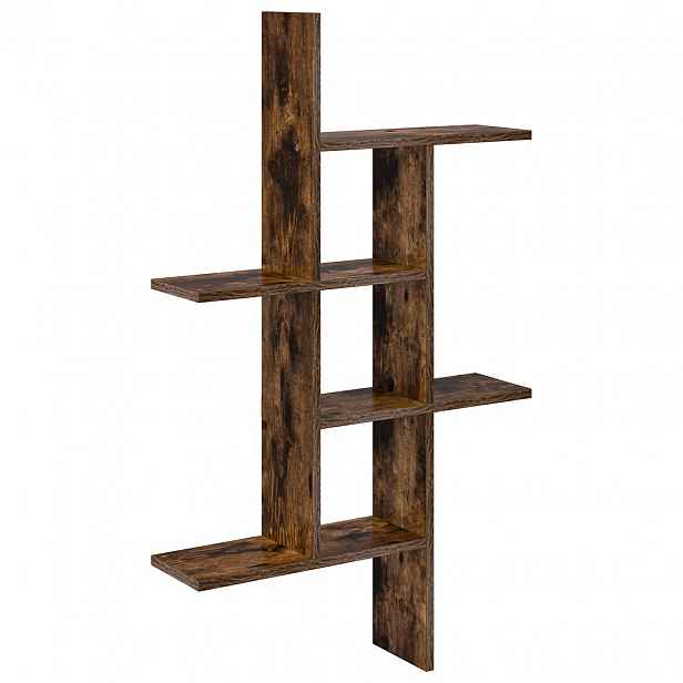 vidaXL Nástěnná polička Kouřový dub 61 x 15 x 102 cm Kompozitní dřevo