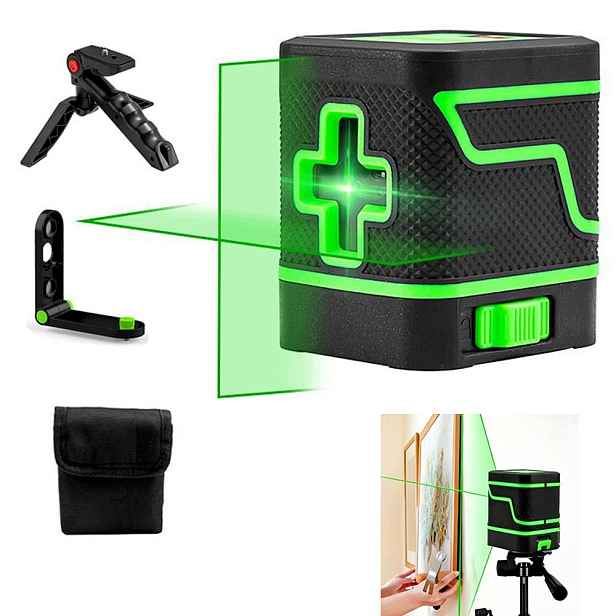 Laserový s samonivelačním laserovým křížem Sada