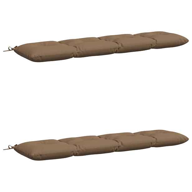 vidaXL Polstry na lavice VIANEN 2 ks 100% polyester Taupe