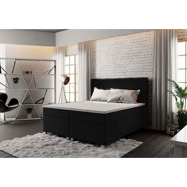 Boxspringová postel ASSAR 140x200, antracit