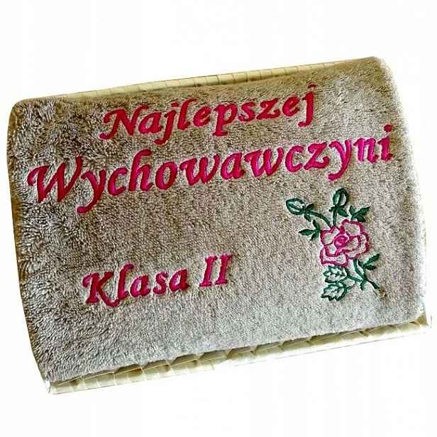 Dárek k Dni Učitelů pro vychovatelku, učitelku, Ručník s výšivkou