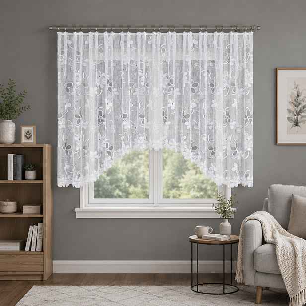 Dekorační oblouková krátká záclona na žabky RENATA 400x150 cm MyBestHome