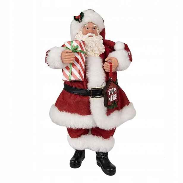 Vánoce dekorace santa s dárkem