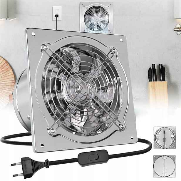 150 mm průmyslový axiální nástěnný odtahový ventilátor