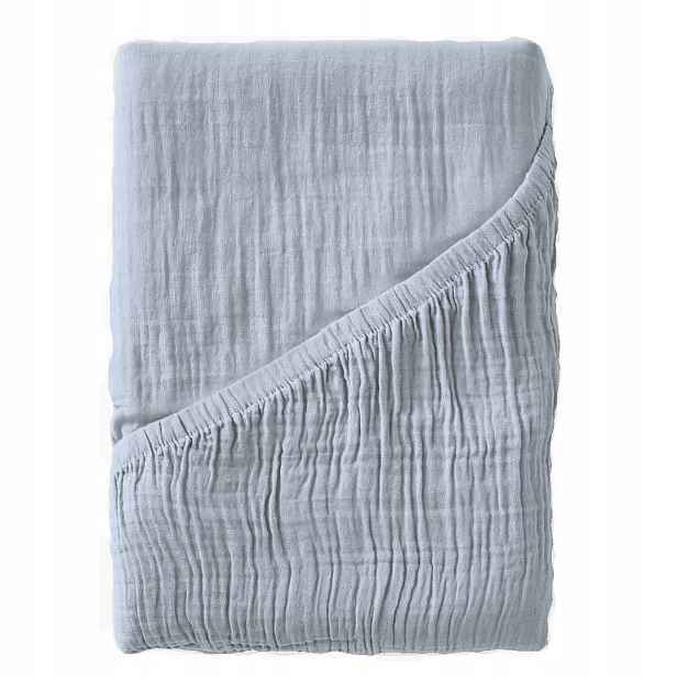 Prostěradlo s gumou 90x200, měkké, 100% bavlněné mušelínové