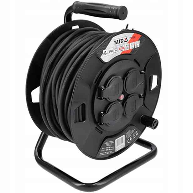Prodlužovací Kabel bubnový Yato YT-81054 40m Grf 16A 50Hz H05RR-F IP44 1000W 3000W