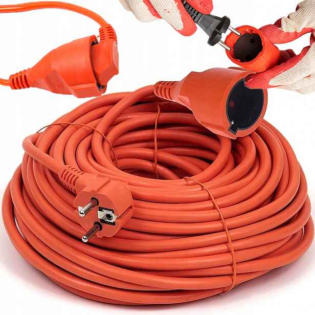 Prodlužovací Kabel Zahradní Stavební Kabel Silný Kabel Pro Sekačku Šňůra 30 CM