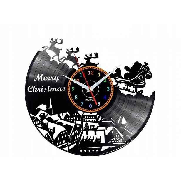 Svatý Mikuláš Santa Claus Dekorativní Nástěnné Hodiny, Moderní Vinylová Deska
