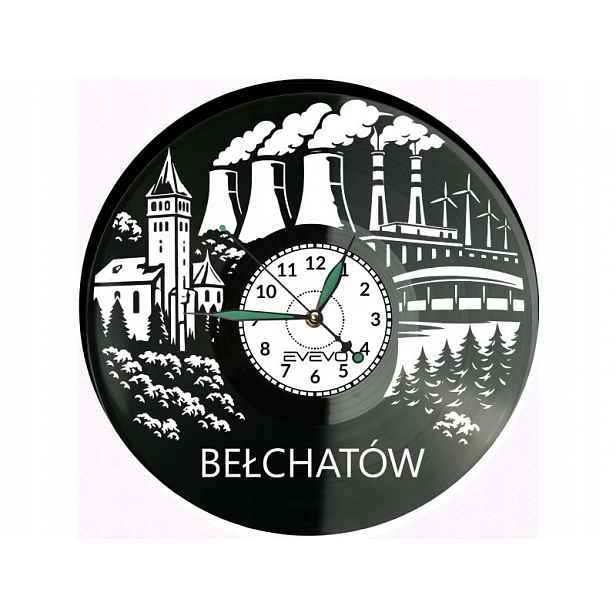 Bełchatów Vinylová deska Nástěnné hodiny Dárek Památka Na narozeniny Dárek