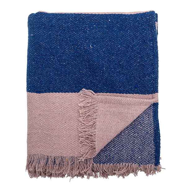 Modro-růžová deka 130x160 cm Cadeo – Bloomingville