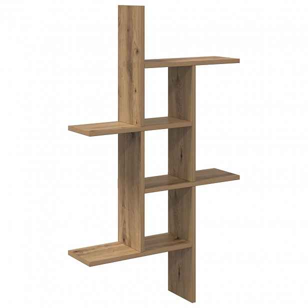 vidaXL Nástěnná polička Dub artisan 61 x 15 x 102 cm Kompozitní dřevo
