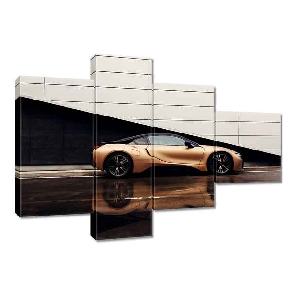 Obraz 100x70 Zlaté Bmw Auto