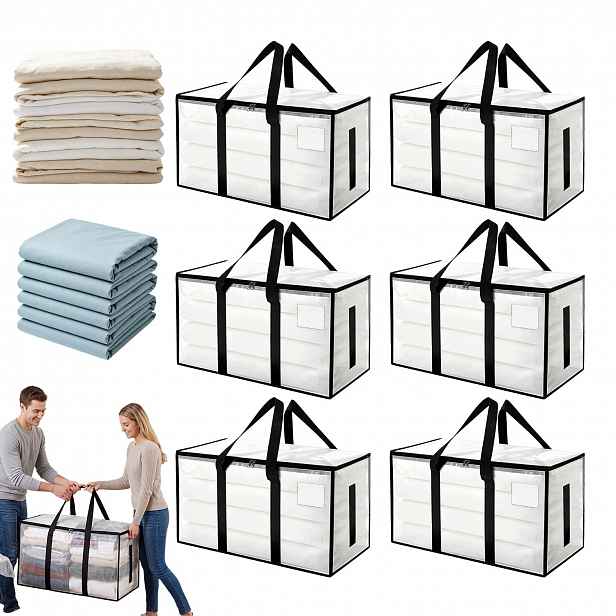 6X Přenosná taška Organizér pro ukládání oblečení a hraček Vodotěsná XL