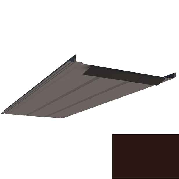 Krytina plechová LINEDEK 485 Rib SP 25 LESK 2M295 hnědá BentCut