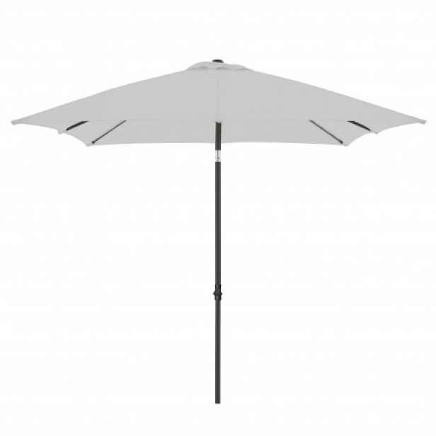 Naklápěcí slunečník Derby Basic Push Up 210 x 210 cm - světle šedý