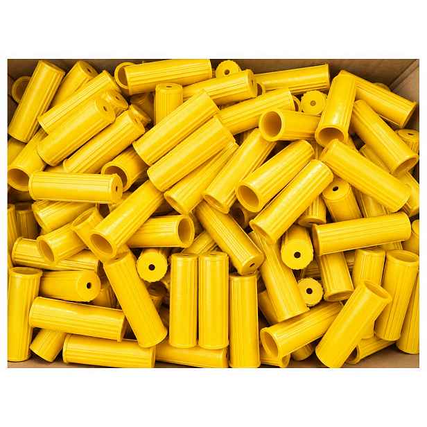 Rukojeť Na Kolečko Žlutá Rukojeť Na Vozík Trubka Fi 32 MM Rukojeť 600 Ks Plast