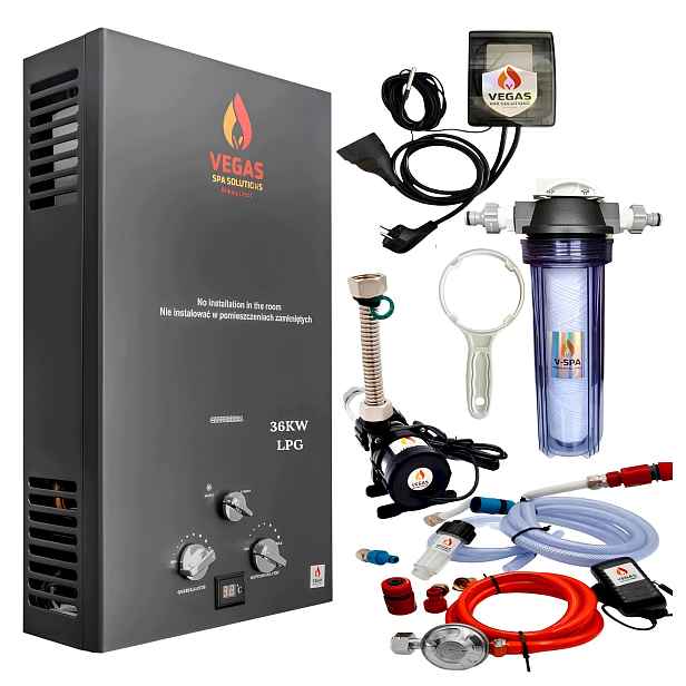 Ohřívač Vody Do Bazénu kamna Lpg 36 kW 18L balia vířivá sada