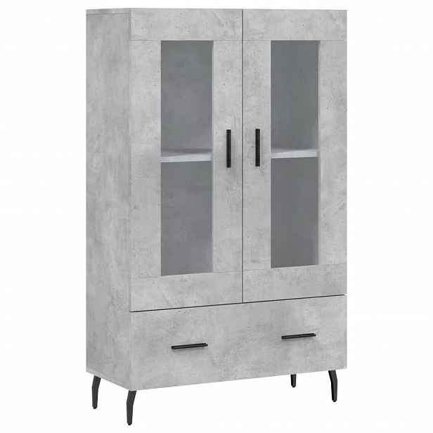 vidaXL Skříň highboard betonově šedá 69,5x31x115 cm kompozitní dřevo
