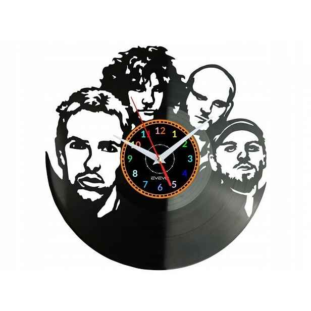 Coldplay Dárek Originální dekorace do domu Hodiny z vinylové desky