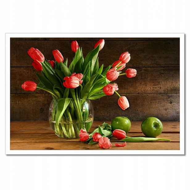 Plakáty v rámu 60x40 Červené tulipány