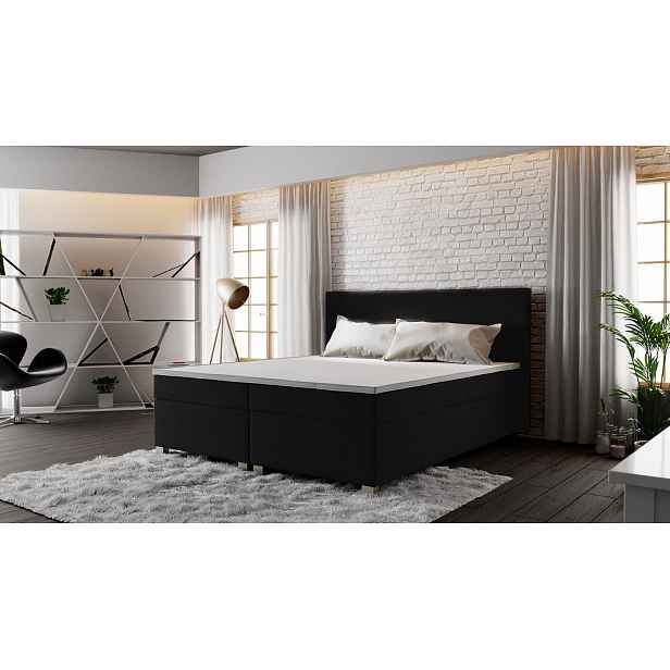Boxspringová postel ASSAR 160x200, antracit