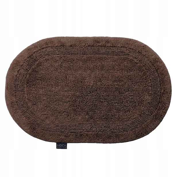 Koupelnový koberec Mocadesign 50x75 elips hnědý
