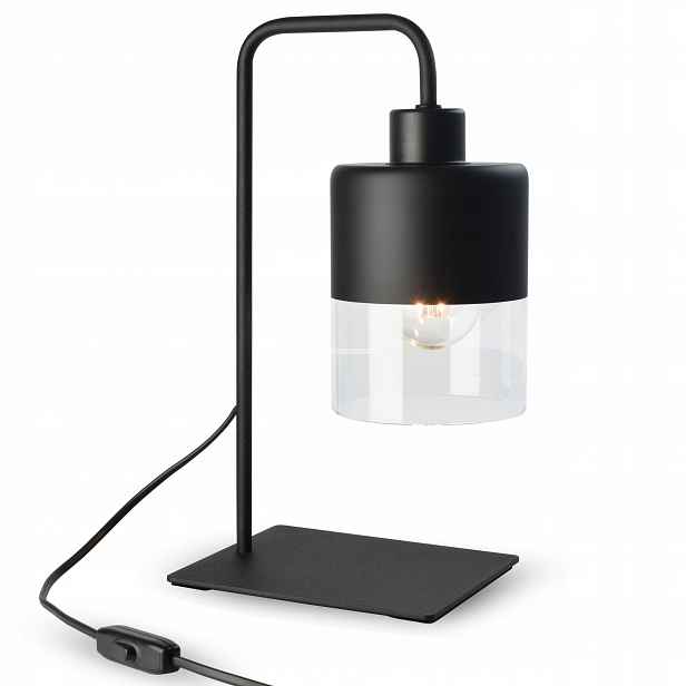 Noční Lampa Stolní Dekorativní Dual Glass 568-L1 Led E27 Black Edition