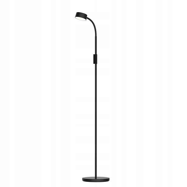 Stojací Led lampa moderní černá na čtení 110 cm Polux