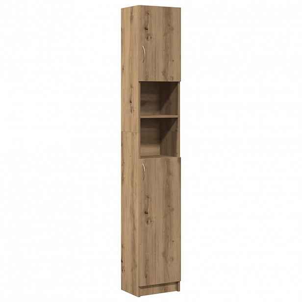vidaXL Koupelnová skříňka Artisan Dub 32x25,5x190 cm Tvrzené dřevo