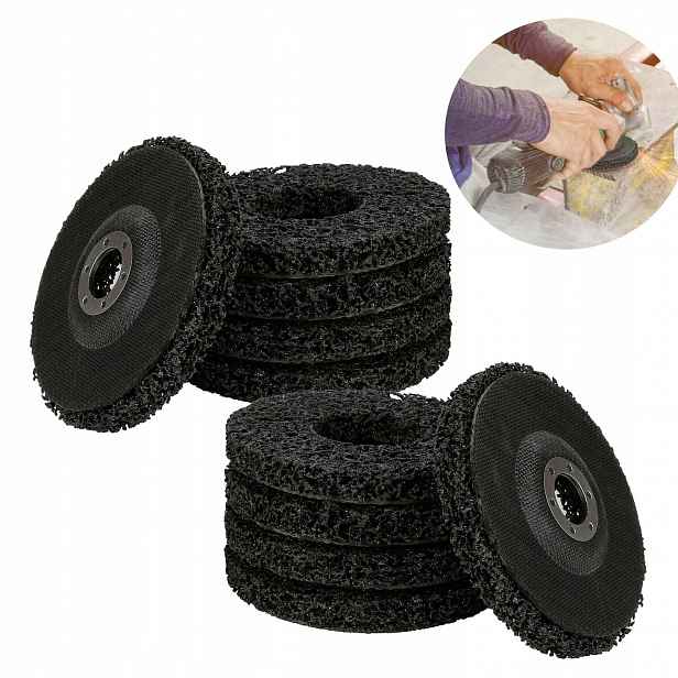 10el Brusný Kotouč Z Netkané Textilie Pro Odstraňování Rzi Dřeva 125 mm