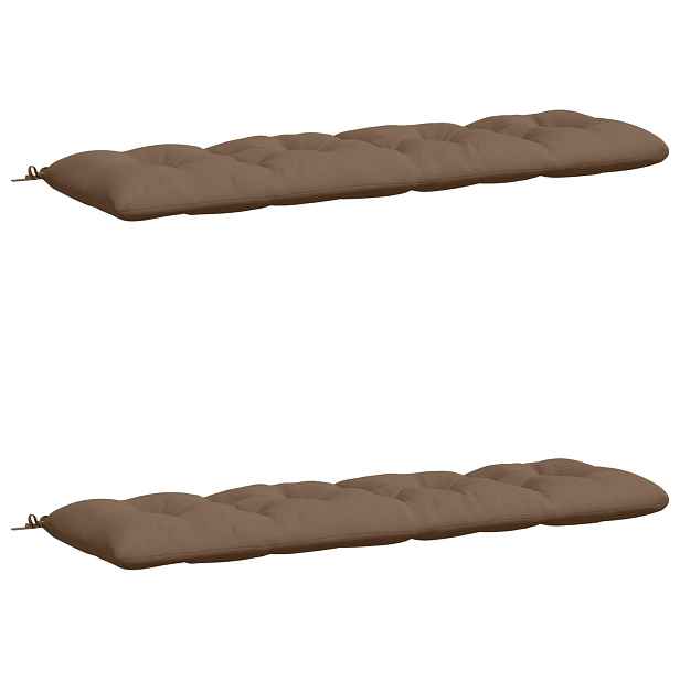 vidaXL Polstry na lavice VIANEN 2 ks 100% polyester Taupe