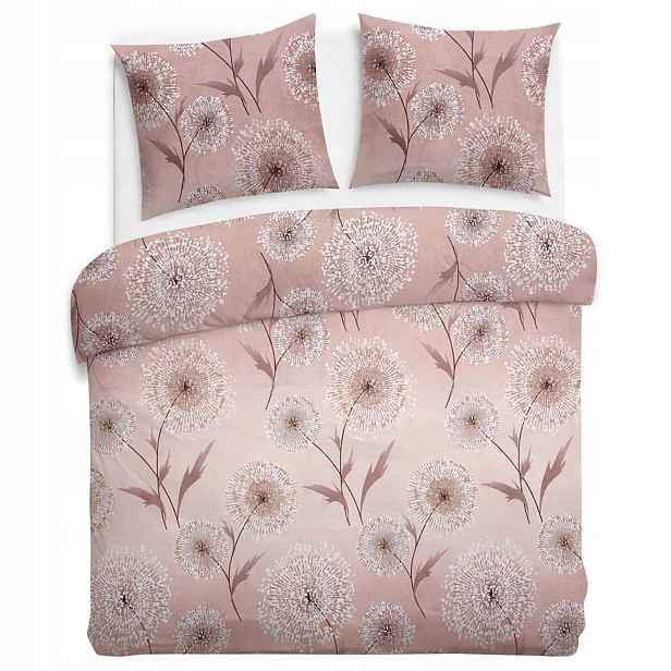 Povlečení bavlněné 180x200 Dmychadla růžová bílá 71513/1 Cottonlove