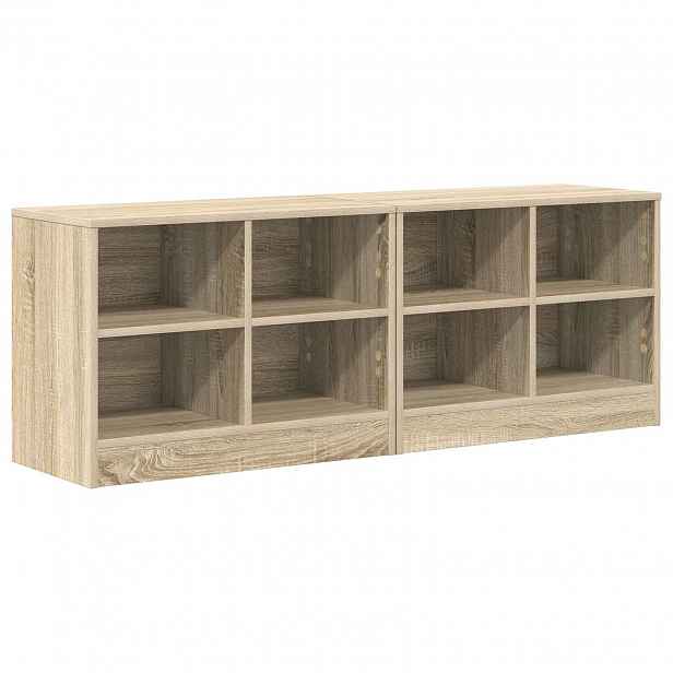 vidaXL Zásuvka pod postel s policí 2 ks Dub sonoma 66 x 33 x 48 cm