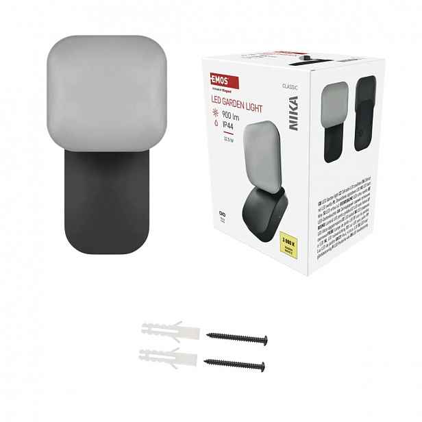 Led fasádní nástěnné svítidlo Venkovní teplá lampa 12,5W Nika Emos