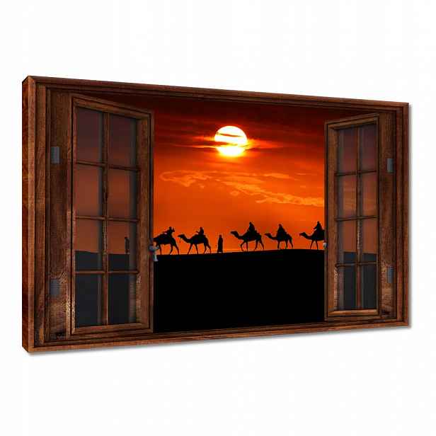 Obrazy 90x60 Karavan západ slunce