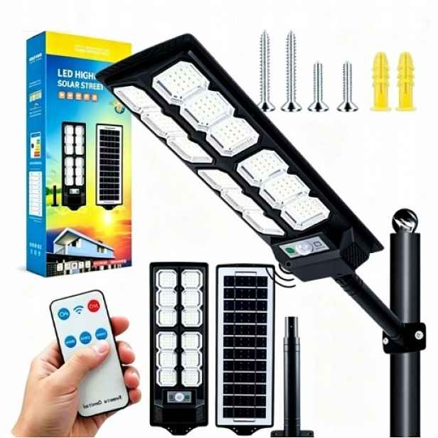 Solární Lampa Se Senzorem Pohybu A Soumraku 3000 W