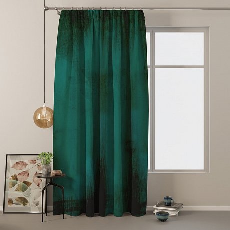 Zelený sametový závěs AmeliaHome Velvety, 245 x 140 cm
