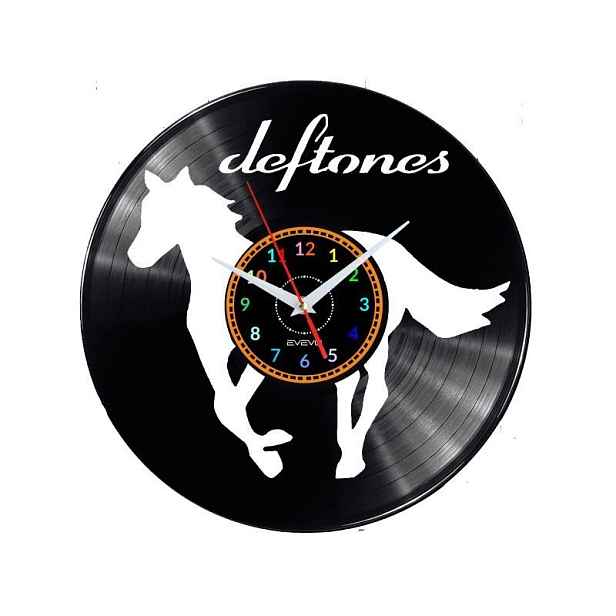 Deftones Dárek Originální dekorace do domu Hodiny z vinylové desky