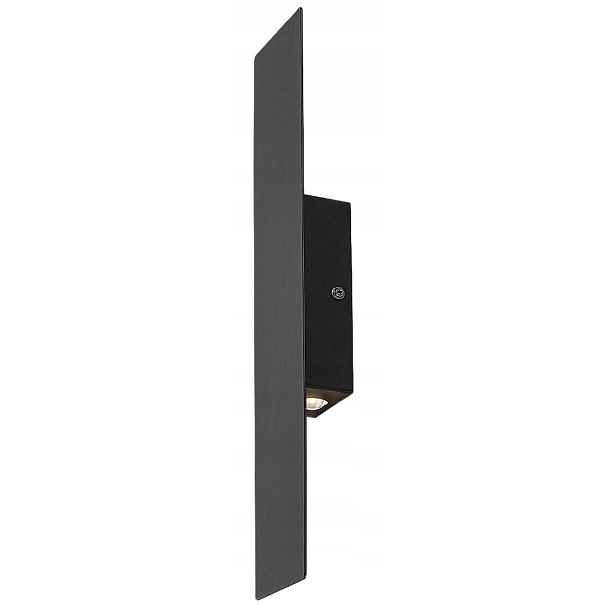 Nástěnné Led svítidlo 6W, černé, obdélníkové, do obývacího pokoje/ložnice, Rabalux
