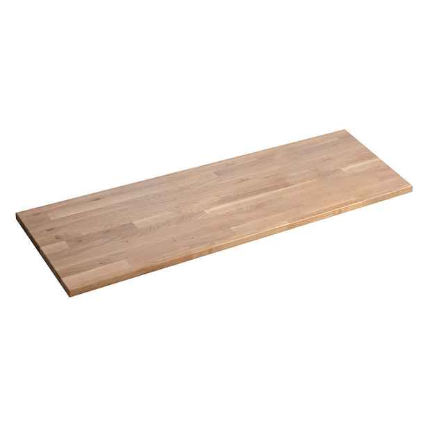 Deska pod umyvadlo z dubového dřeva v přírodní barvě 140x36 cm Woody – Sapho