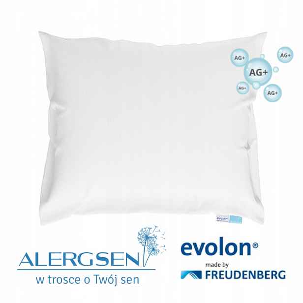 Protiroztočový obal na polštář Evolon s ionty stříbra Ag+ 40x40 Derma