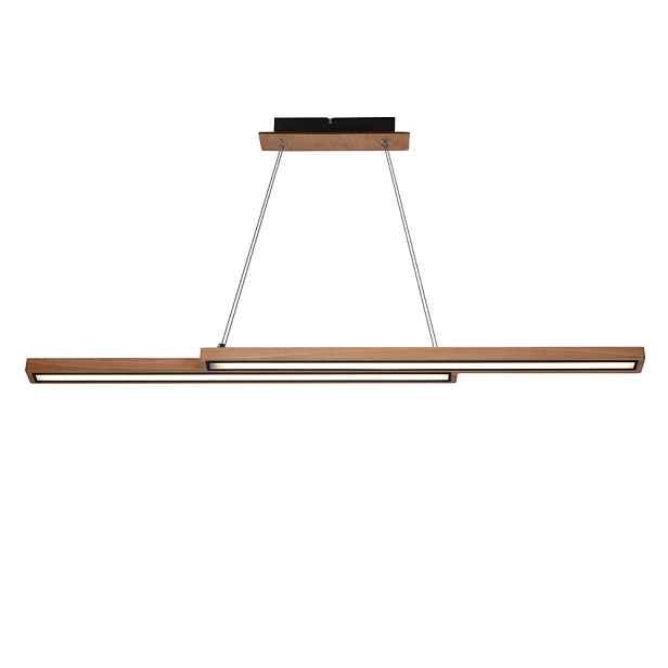 Sento lampa wisząca drewniany 13W LED 4000K maskownica czarna