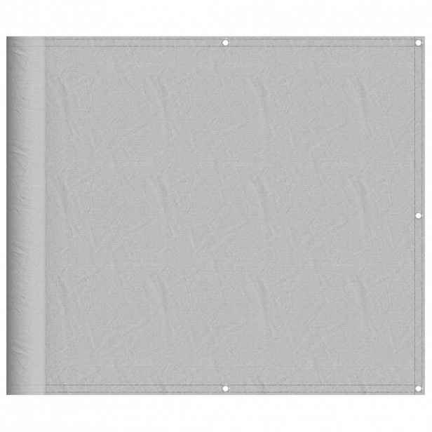 vidaXL Balkonová zástěna světle šedá 90 x 300 cm 100% polyester oxford