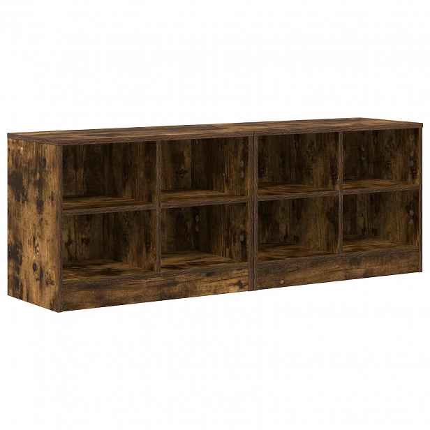 vidaXL Zásuvka pod postel s policí 2 ks Kouřový dub 66 x 33 x 48 cm