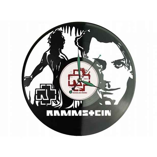 Rammstein Vinyl Nástěnné hodiny Vinylová deska Unikátní dekorace pro fanoušky M