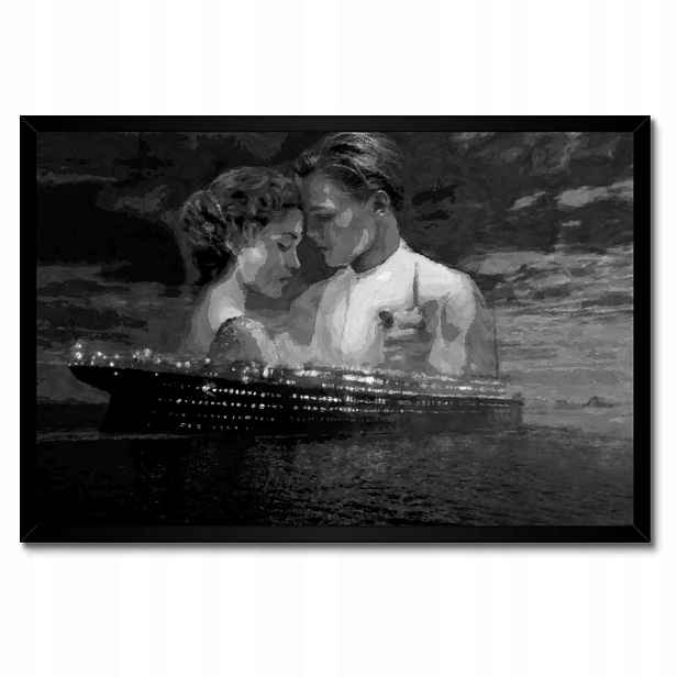Plakáty v rámu 60x40 Titanic Černobílé