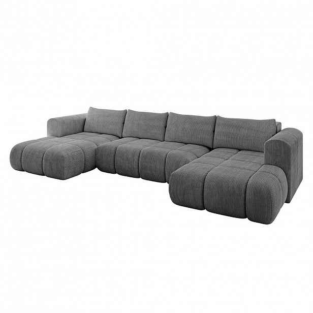 ALTDECOR SEDACÍ SOUPRAVA CLOUD-U 405 x 185 x 90 tmavě šedý manšestr
