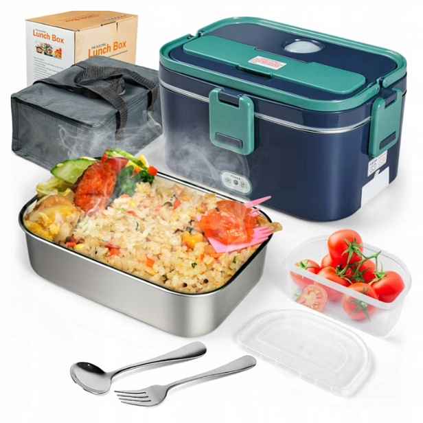Elektrický Lunch Box Jídlonosič 1,8L Ohřívač Do Auta Kanceláře 230/12/24V