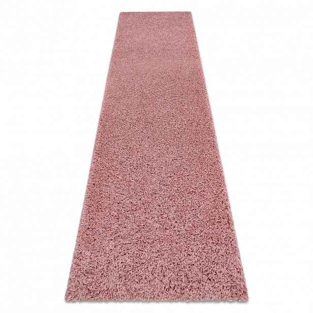 rugsX BĚHOUN SOFFI shaggy 5cm světle růžový - do kuchyně, předsíně, chodby, haly 70/200 cm