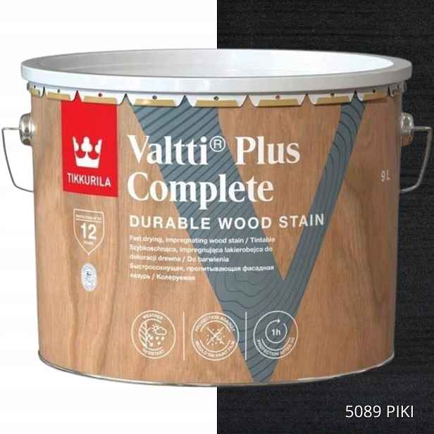 Tikkurila Lakovací Hmota Valtti Plus Complete 9L Barva 5089 Píků